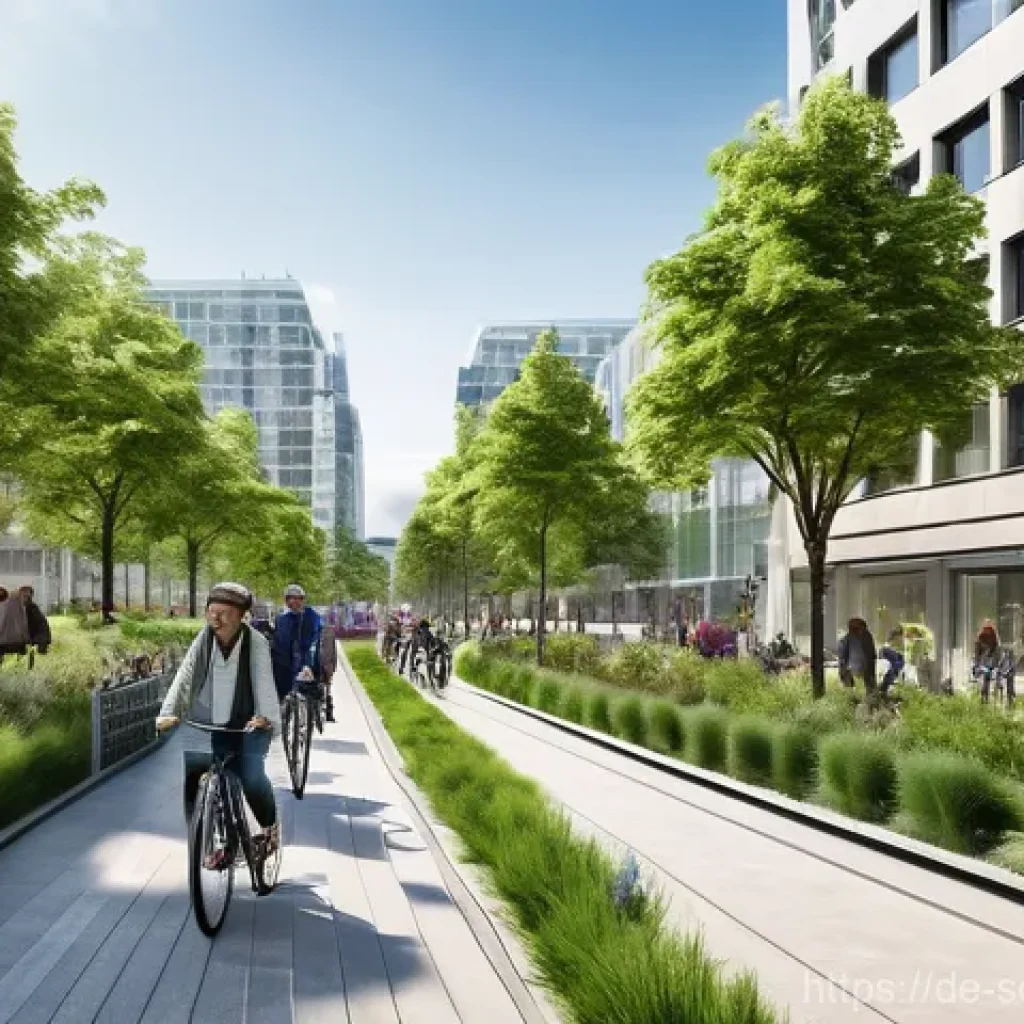 자율주행 도시의 지속 가능성 평가 기준 - Smart Mobility and Green Urban Harmony**

A vibrant, futuristic yet ecologically integrated German c...