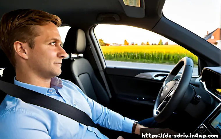 Home 17 자율주행차의 심리적 요인 분석 - Photorealistic interior of a modern autonomous electric car traveling through a clean German city st...